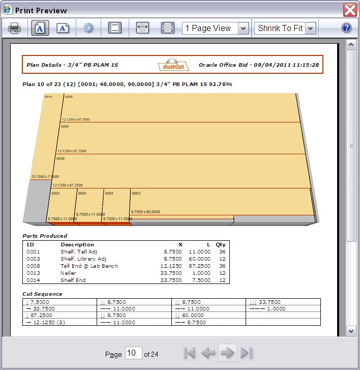 Screenshot of Premium Plan Details in Internet Explorer Print Preview